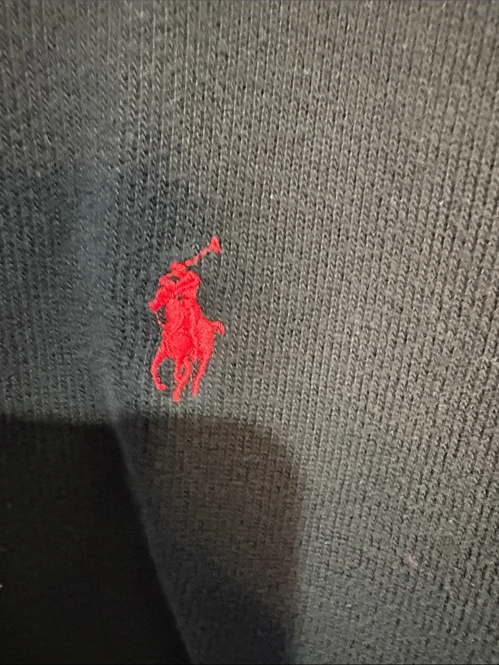 Polo by Ralph Lauren black cottonquarter zip pullover sweater - Men's XLT